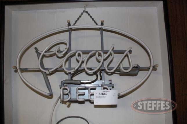Coors Neon Lighted Sign